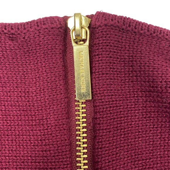 Michael Kors Womens Sweater Tunic | XL | Burgundy | Cozy Holidays - Picture 4 of 11